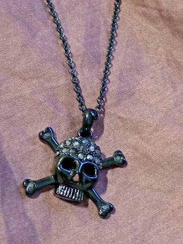 Black skull crossbones - skull, &