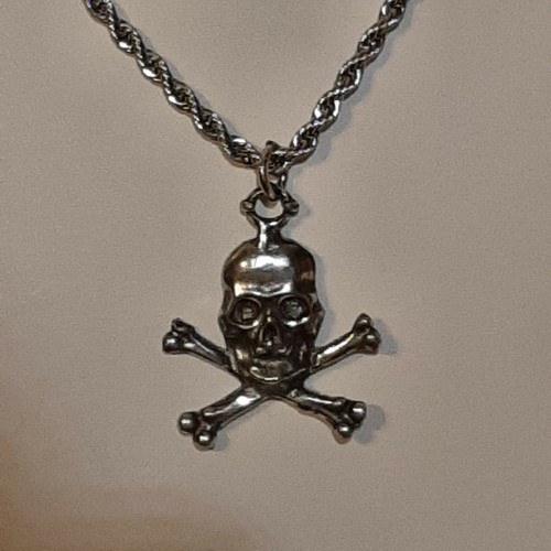 Skull crossbones pewter - skull, &